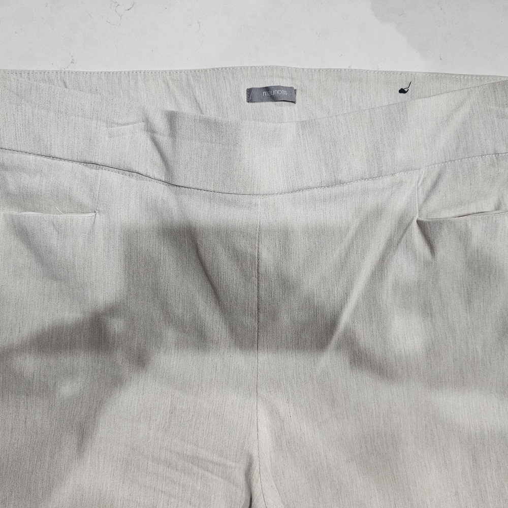 Maurices Light Gray Boot Cut Dress Pants